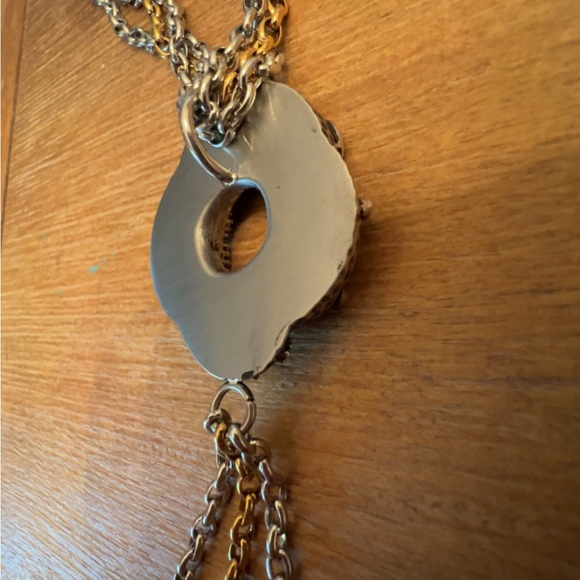 Algerian Love Knot necklace with triple chain. Bond Girl Bling 007 - Picture 8 of 12